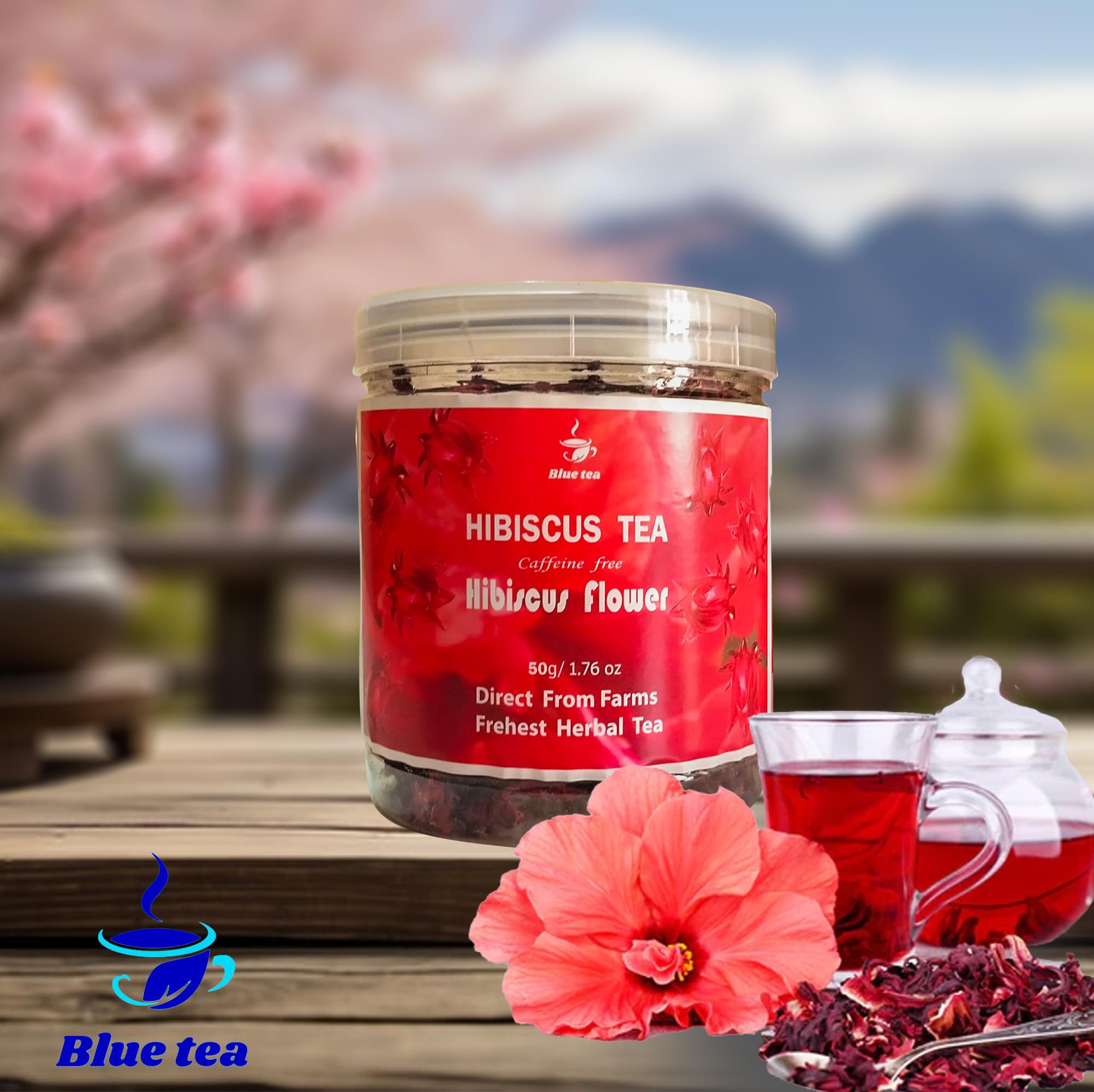 Hibiscus Rose Tea. (50Gm.)100% Natural organic Tea 50Gm. (150 Cup Tea)