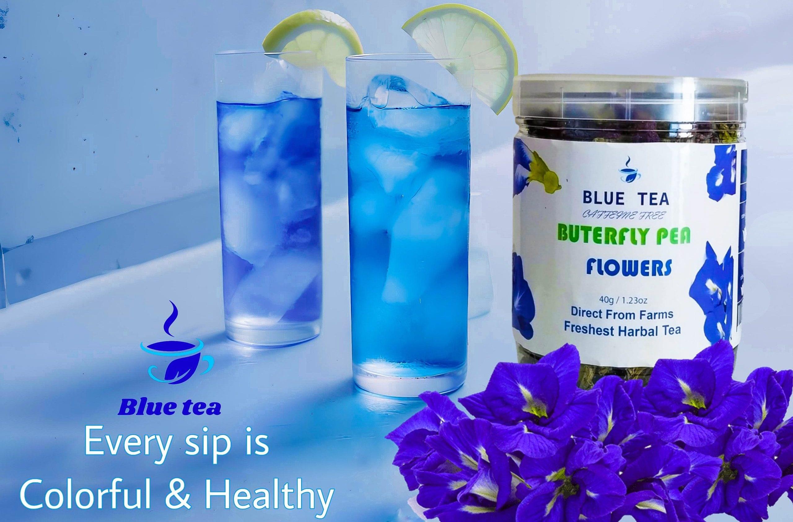 Blue Tea-Grade A Butterfly Pea Flower Tea, 100% Natural organic Tea 40Gm. (150 Cup Tea) - Image 3