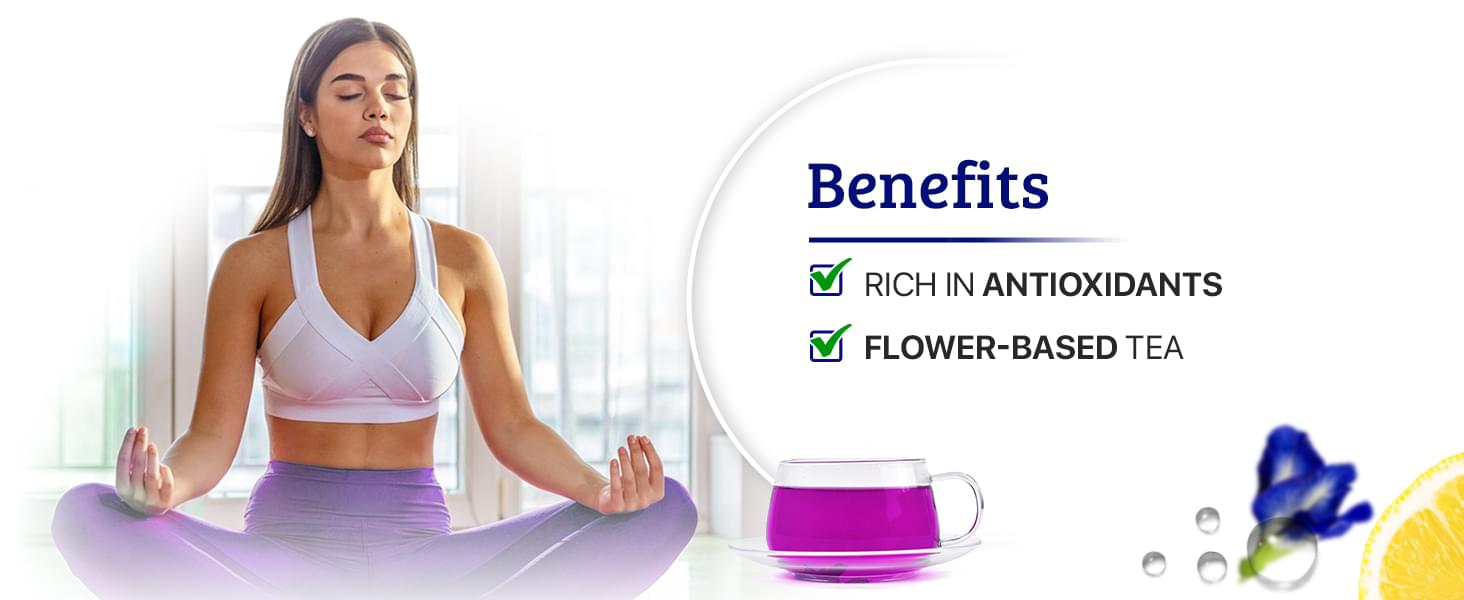 Blue Tea-Grade A Butterfly Pea Flower Tea, 100% Natural organic Tea 100Gm. (350 Cup Tea) - Image 5
